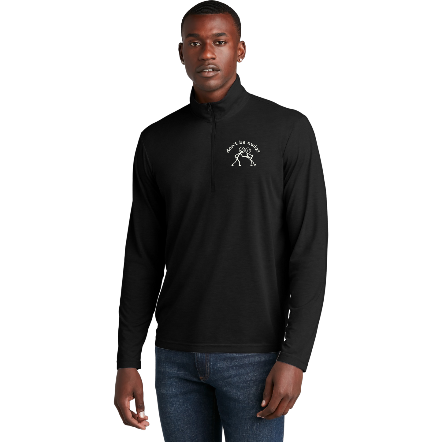 Don't Be Nudgy™ Men Lightweight 1/4 Zip