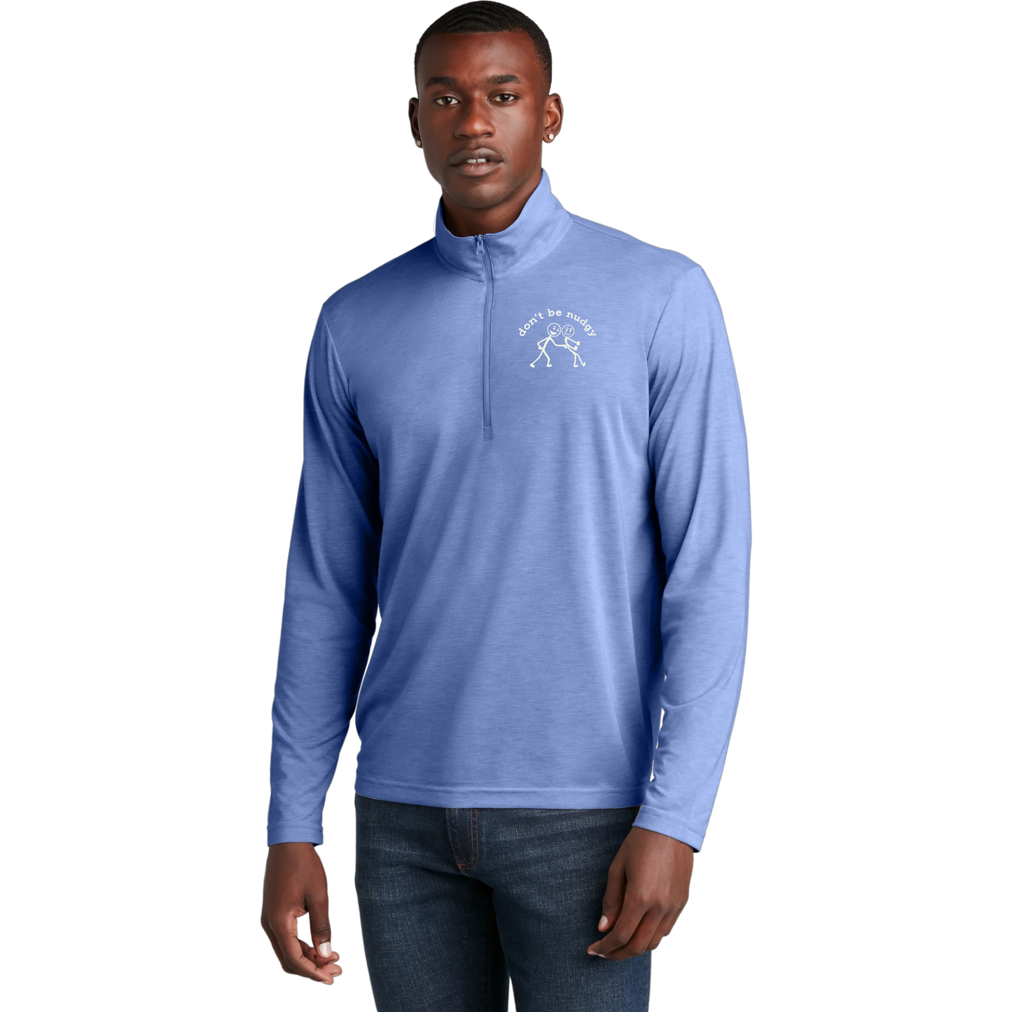 Don't Be Nudgy™ Men Lightweight 1/4 Zip