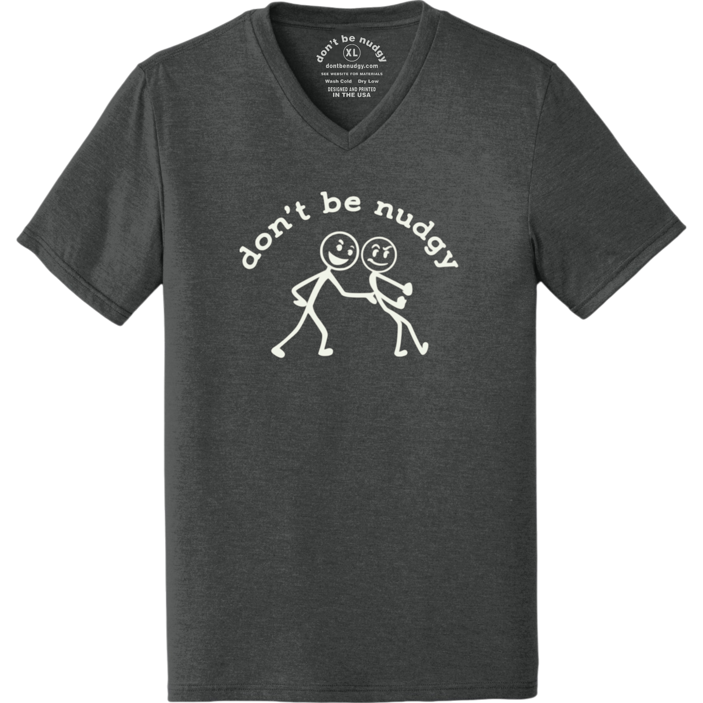 Don't Be Nudgy™ Men V-Neck Tee