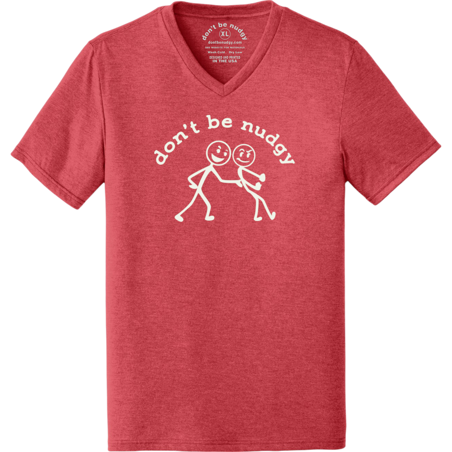Don't Be Nudgy™ Men V-Neck Tee