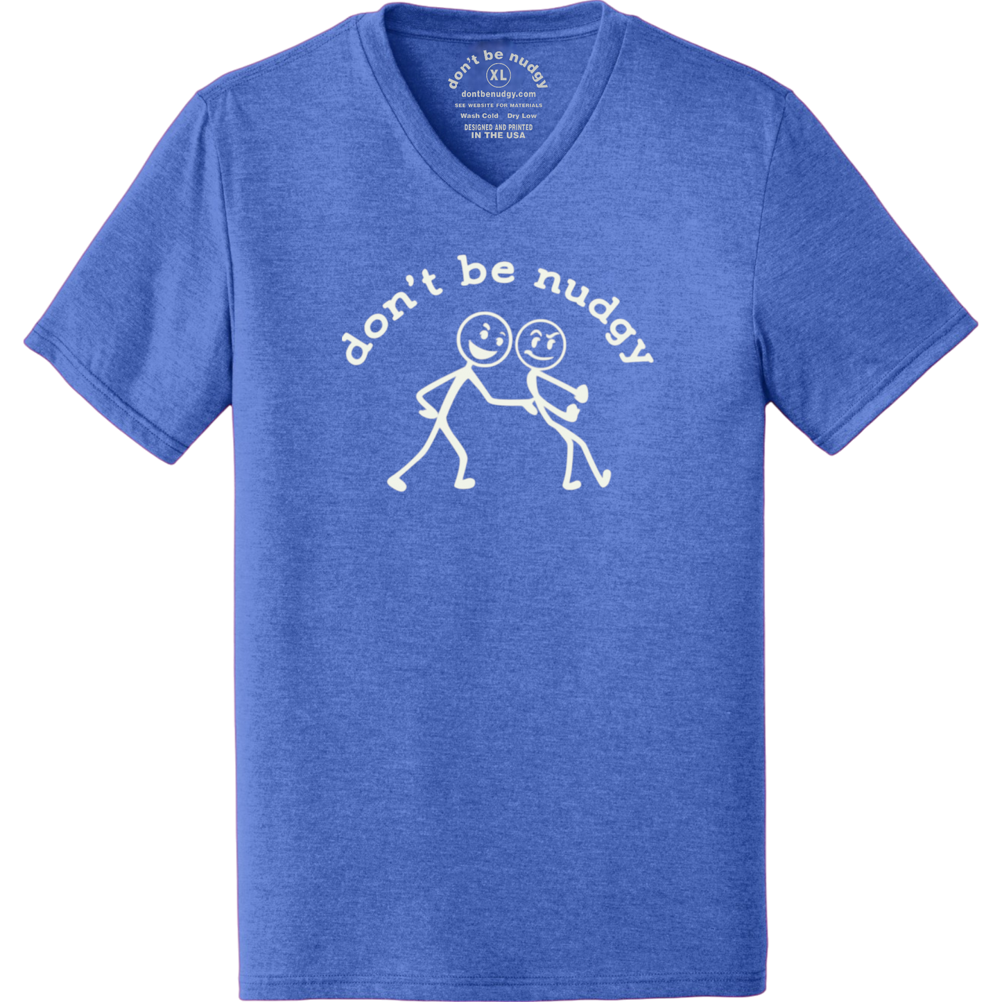Don't Be Nudgy™ Men V-Neck Tee