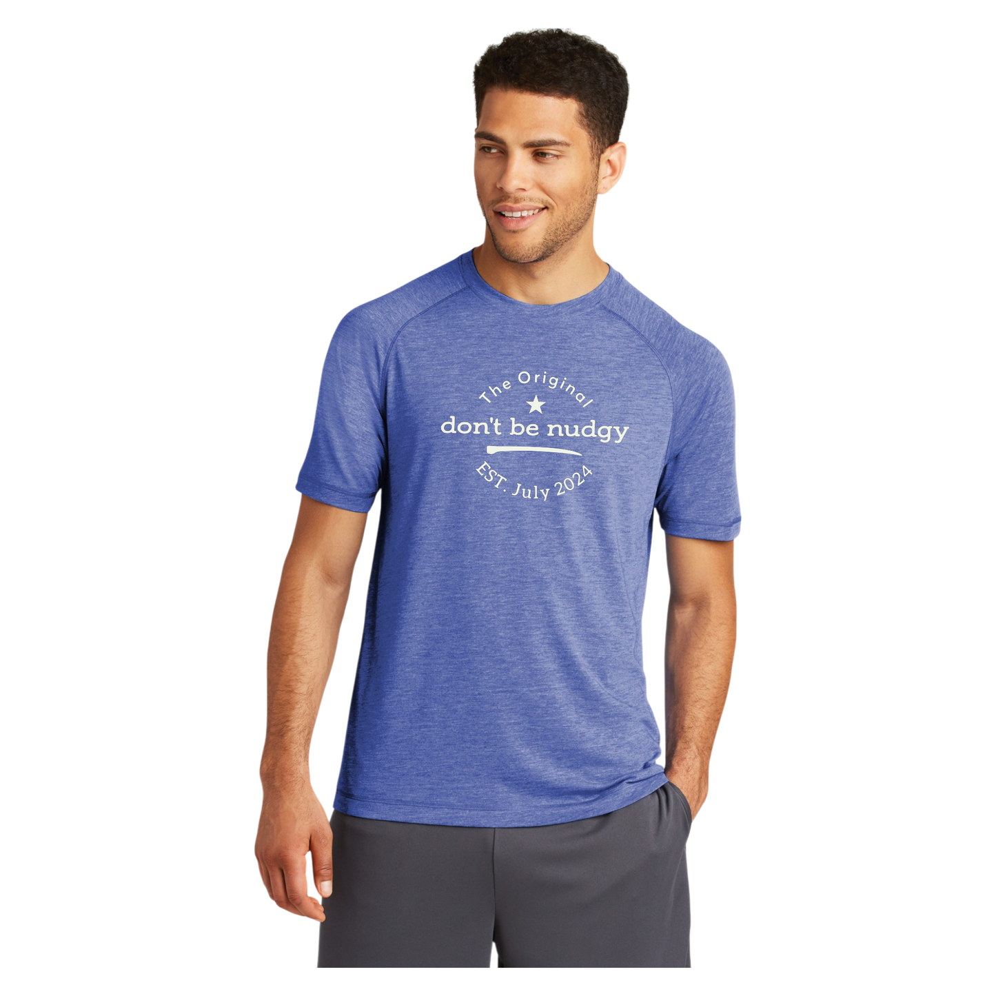 The Original Don't Be Nudgy™ Men Crew Neck Tee