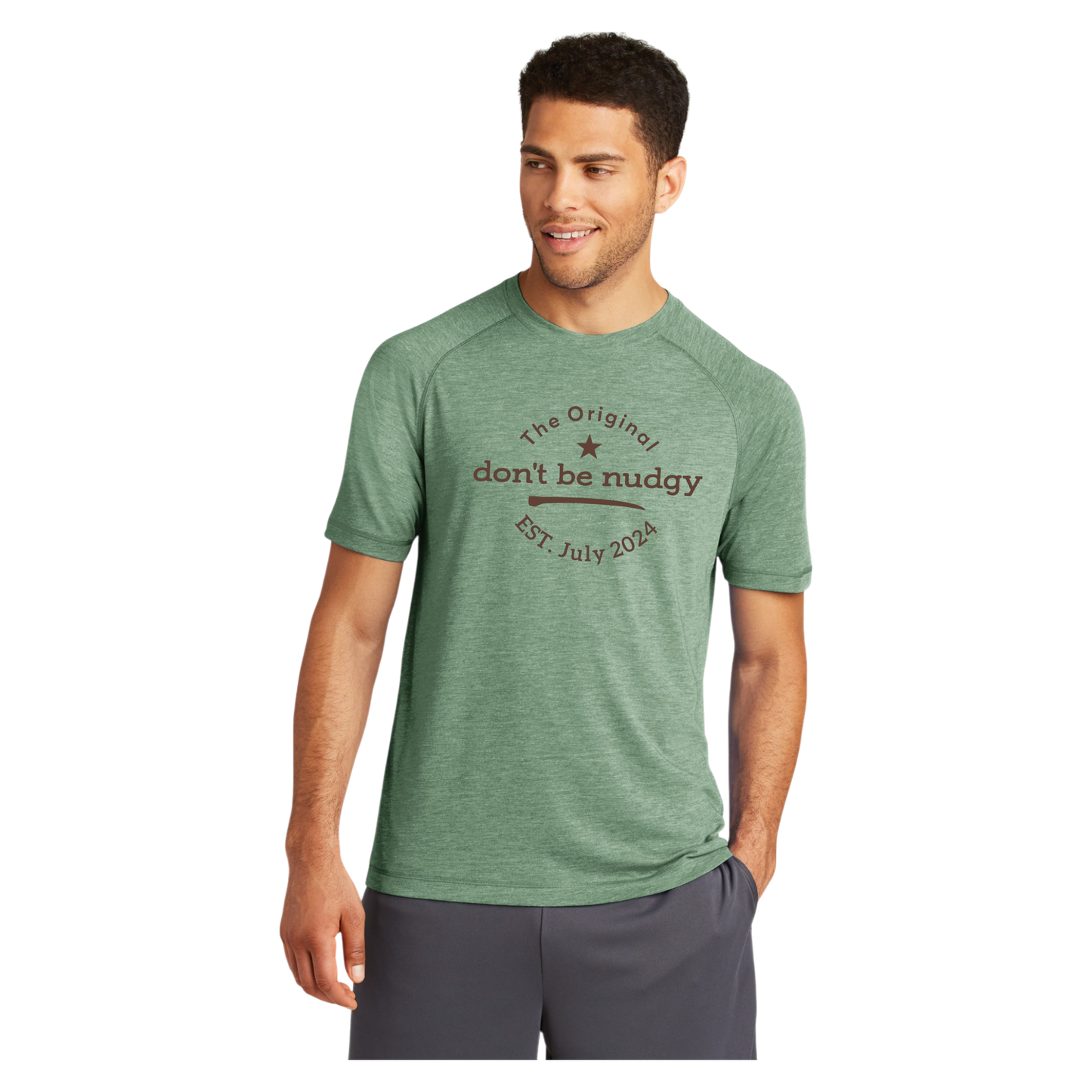 The Original Don't Be Nudgy™ Men Crew Neck Tee