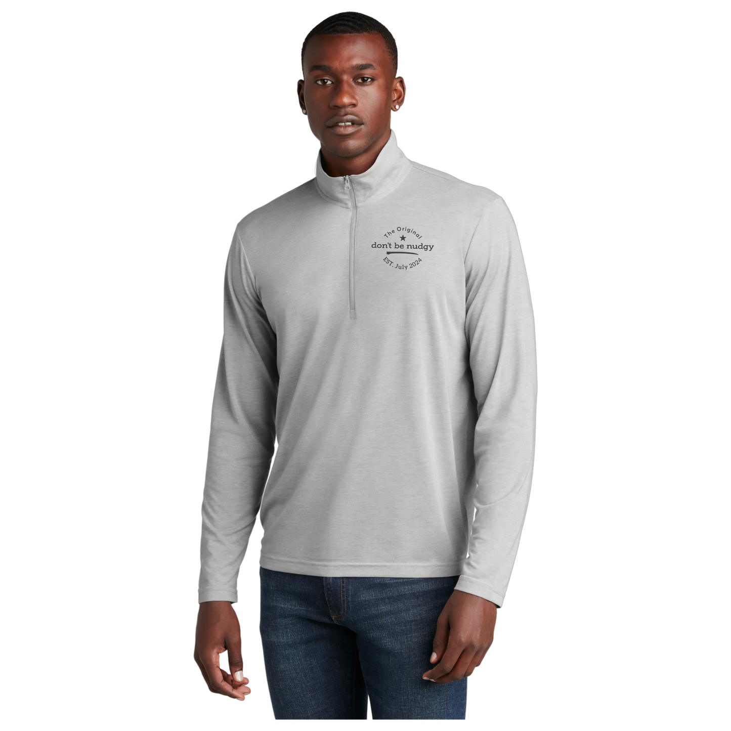 The Original Don't Be Nudgy™ Men Lightweight 1/4 Zip